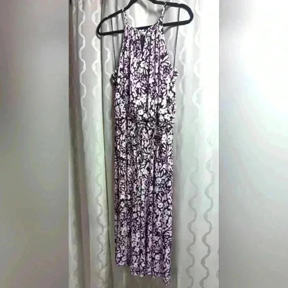 London Times Floral halter neck crop Sleeveless jumpsuit. Ladies size 12